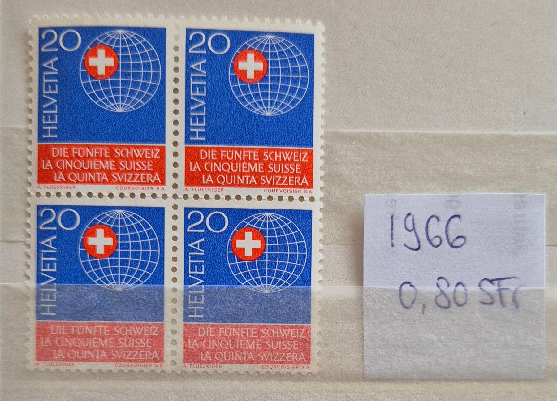 Tutti i francobolli: 4er Block 1966 postfrisch – Usato da Buus venduto da papillon098