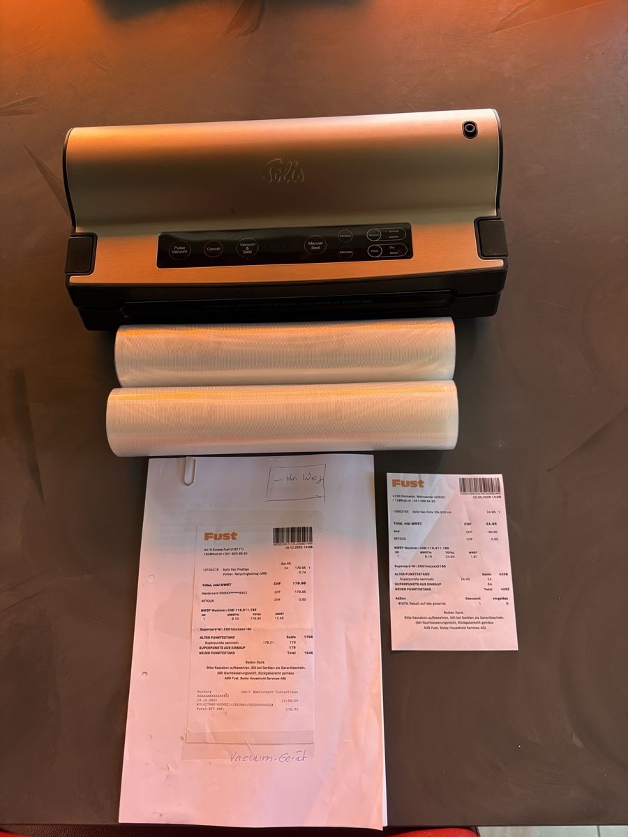 Solis Appareils de cuisine: Vacum Gerät Solis – Neuf (Voir description) à Glarus par CHZ71