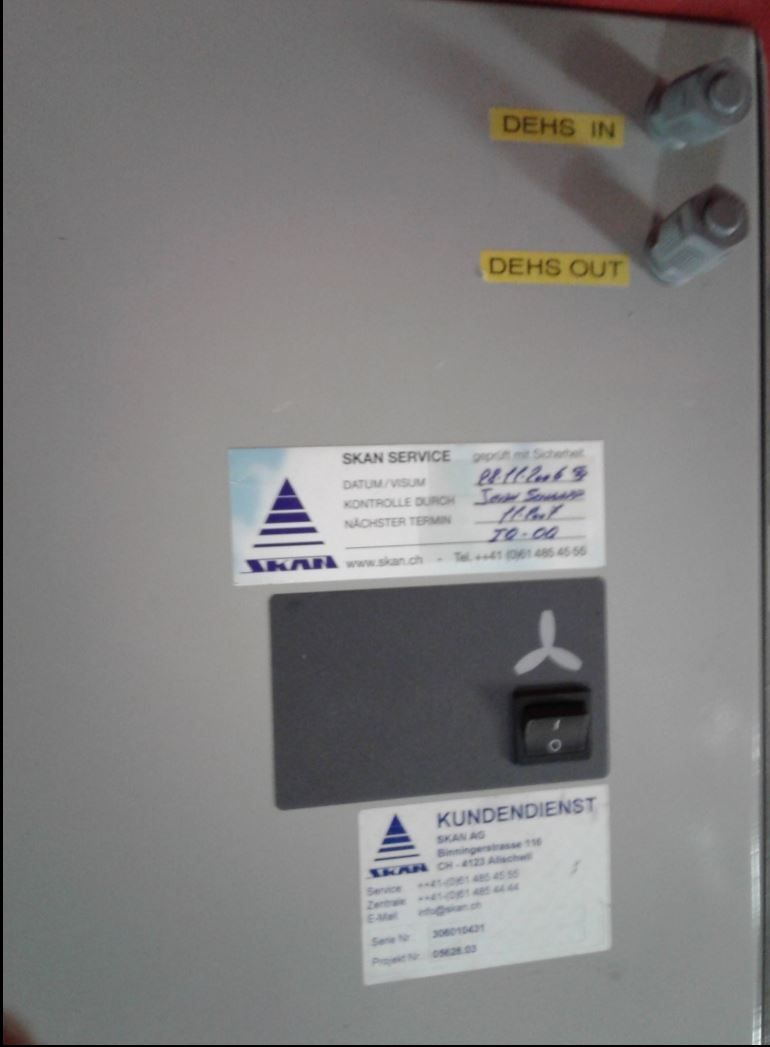 Ventilazione: HEPA Filter SKAN HV Mini System 3 – Usato da Niederdorf venduto da LeptonAG_Labor 2