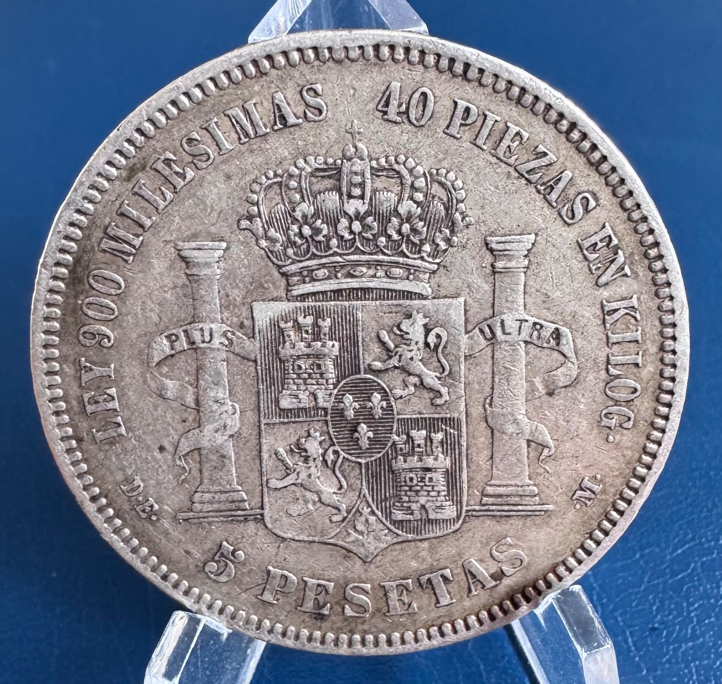 Tutti le monete: Spanien 5 Pesetas 1875 Alfonso XII Silber – Usato da Ebikon venduto da Dmasterx 1