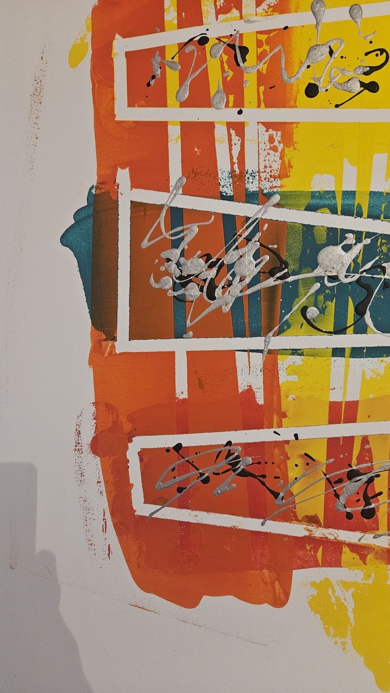 Dipinti: Tableau abstrait moderne coloré – Nuovo (secondo la descrizione) da Le Locle venduto da fab_c9hh 6
