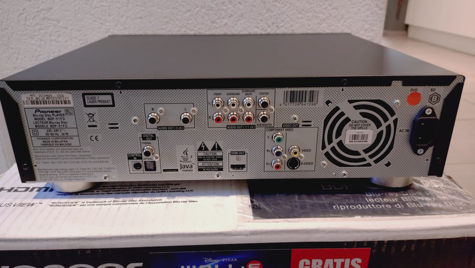 Pioneer Lettore multimediale & Streamer: Pioneer BDP-51FD BluRay Player – Usato da Grüningen venduto da Stargazer 1