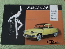 Panhard PL 17 Verkaufsprospekt 8 Seiten französisch ca. 1960
