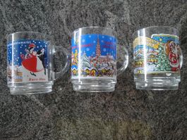 3 verres de Noël, selon photos