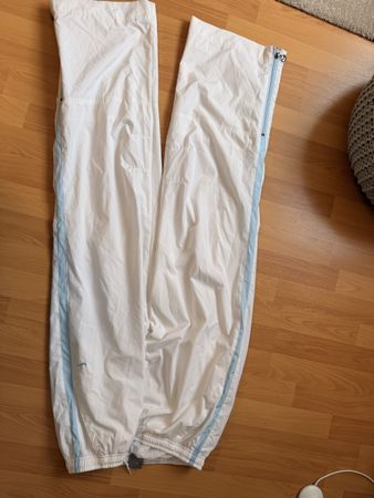 Nike Trainingshose weiss mit Reissverschluss Grösse XL