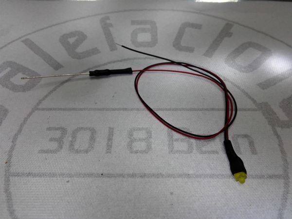 Elektronikbauteile: LED gelb 1.8mm 2/12V verkabelt – Neu (gemäss Beschreibung) aus Luzern von Salefactory 1