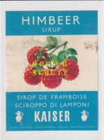 Etikette - Himbeer Sirup (Kaiser) /bd