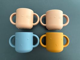 Liewood 4er Set Becher mit Henkel aus Silikon