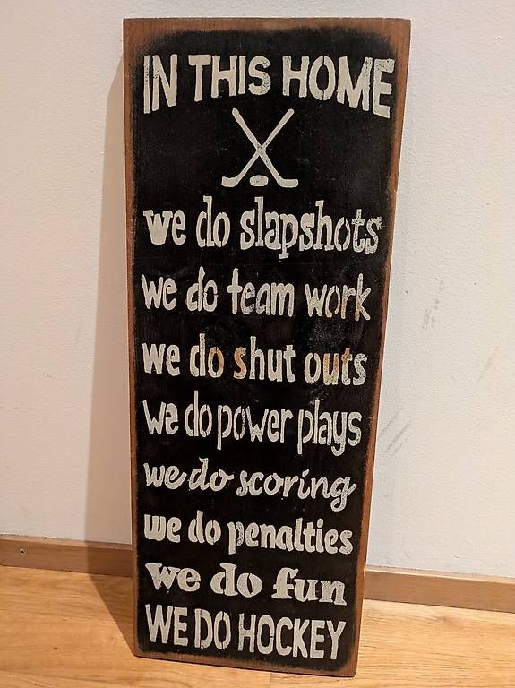 Tutte le decorazioni: Deko Holzschild "We Do Hockey" – Usato da Luzern venduto da moshpit_17