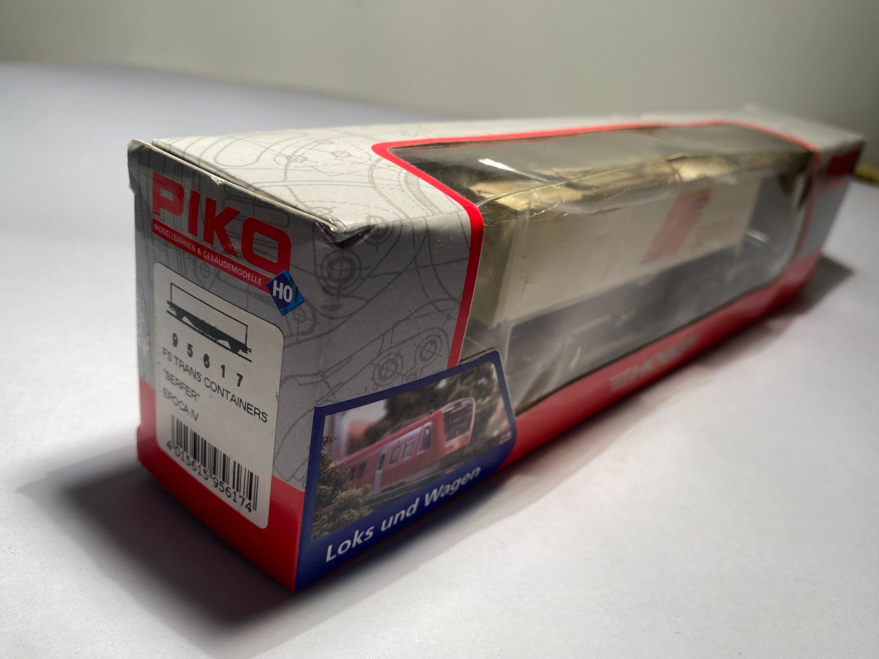 Piko Modelleisenbahnen: PIKO Transport Containerwagen SERFER 95617, DC Achsen – Gebraucht aus Buchrain von Modellbahn11 8