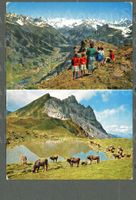 AK color Klosters GR Gotschnagrat,Gotschnaseeli.2x-fach≈1957