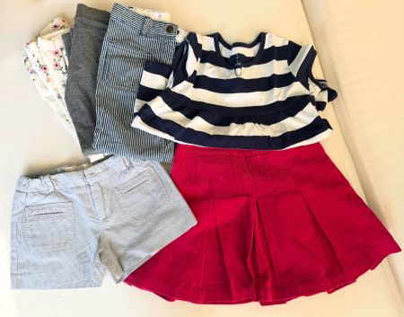 Kleiderpaket für Mädchen, ca. 5-6 Jahre, 9 Teile