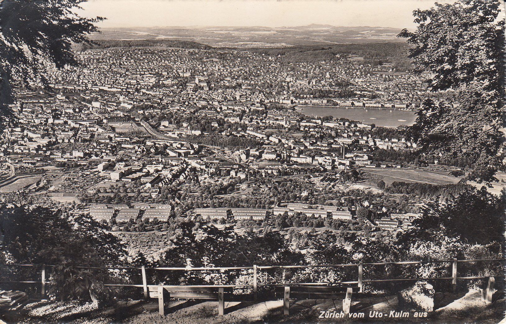 Cartoline postali: Zürich v. Uto Kulm 1945 – Usato da Bürglen TG venduto da StampGraf