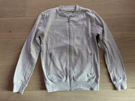 Jaquette sweat gris homme taille S longues manches