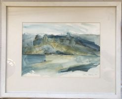 Doris Walser (*1934) - Aquarell - Abstrahierte Landschaft