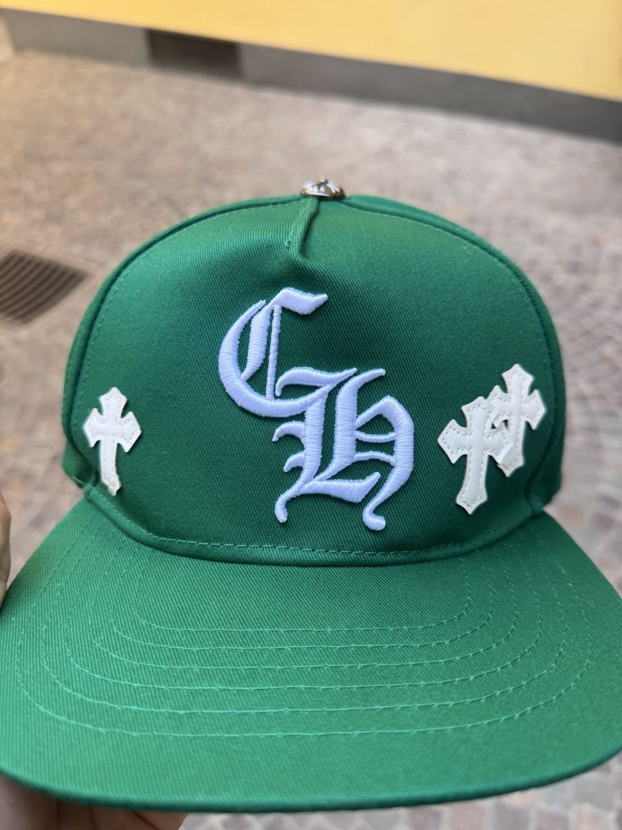 Chrome Hearts Hüte, Mützen & Caps: Chrome Hearts CH Cross Green Snapback Hat – Neu und originalverpackt aus Caviano von reselleo21 1