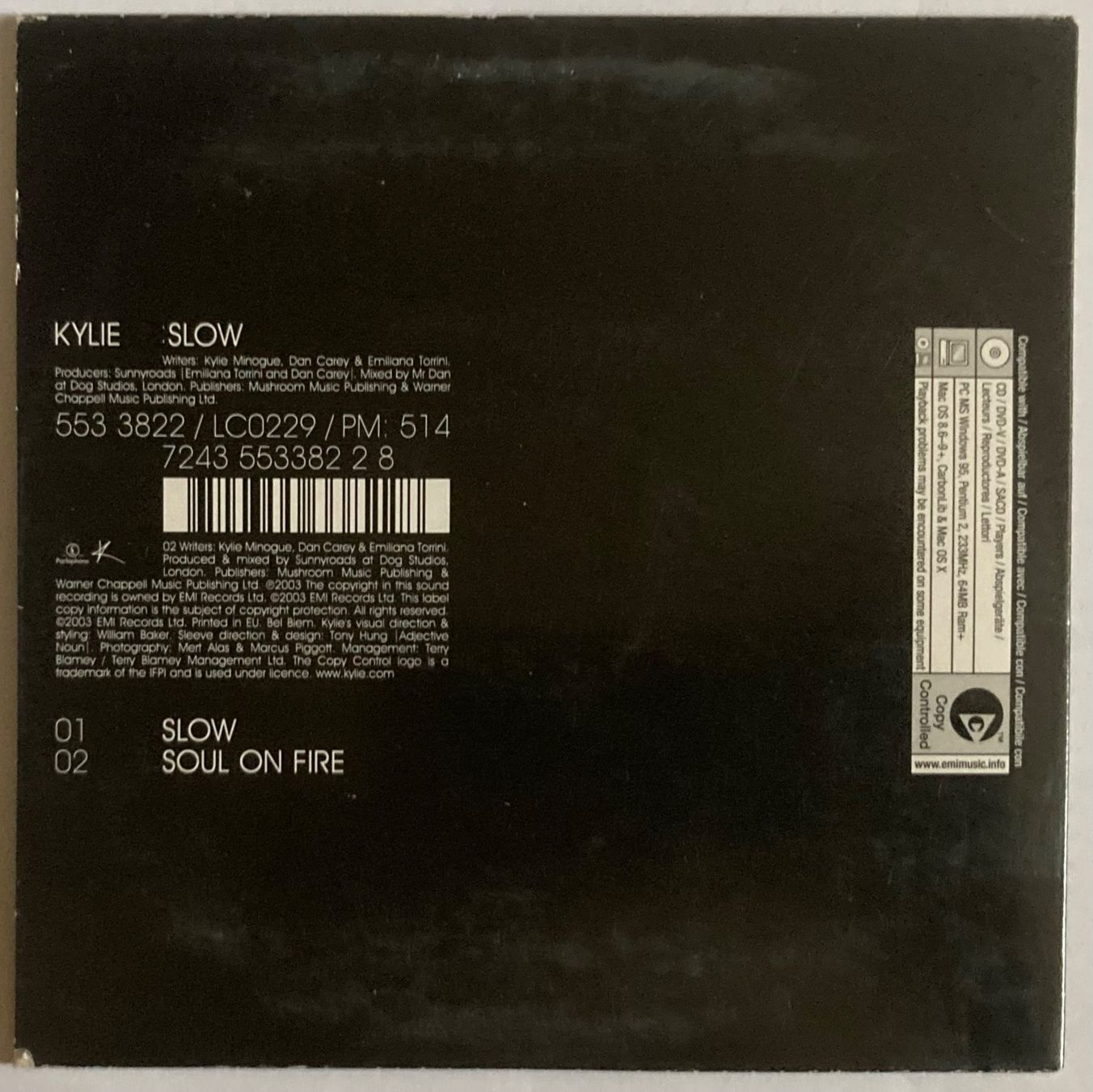 CDs: KYLIE MINOGUE - SLOW – D'occasion à Poliez-Pittet par Newtown-Records 1