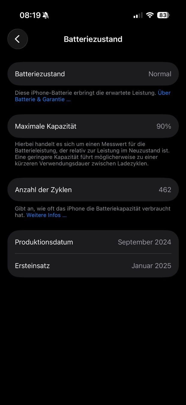 Apple Telefoni cellulari / Smartphones: iPhone 16 Pro 128 GB Titan Natur – Usato da Schwändi GL venduto da dom_5mzc 2