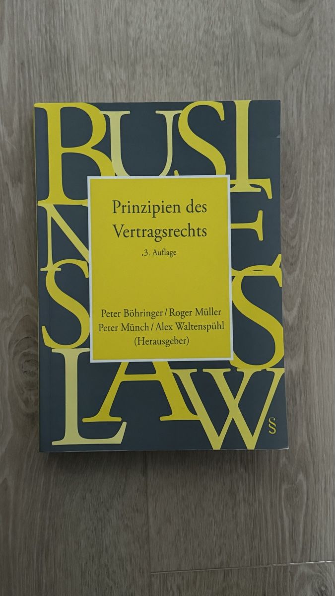 Libri: Prinzipien des Vertragrechts, 3. Auflage – Usato da Neerach venduto da irasan
