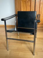 Cassina Sessel LC1 Leder Schwarz, Top Zustand, Designklassik