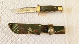 Jägermesser 20 cm Military Look mit Halter Jagdmesser