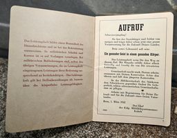 eidgenössisches Leistungsheft - jahrgang 1929 - Aufruf 1942