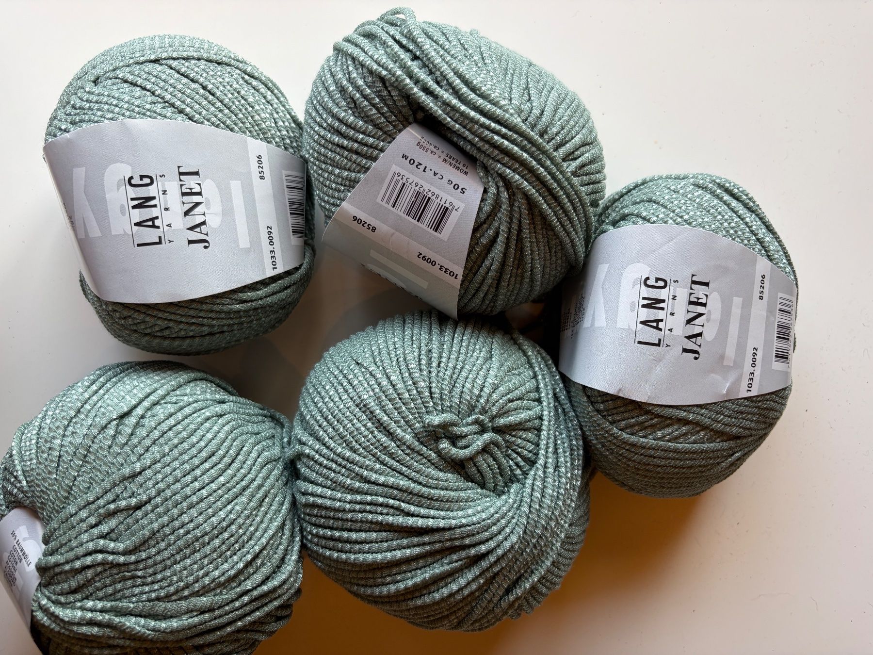Lang Yarns Lana: 4 Knäuel Janet Lang Yarns – Nuovo (secondo la descrizione) da Büsserach venduto da bor_s88m
