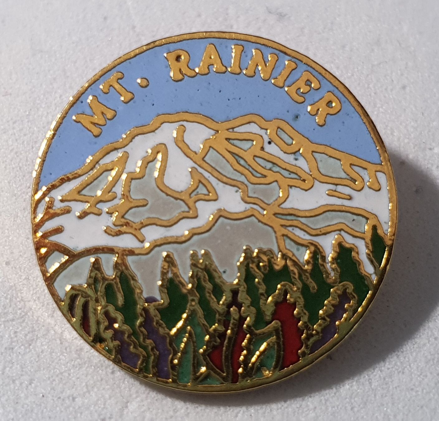 Placchette & Badge: AA053 - Pin USA Amerika Mount MT. Rainier – Usato da Reinach BL venduto da Boston-Verkauf