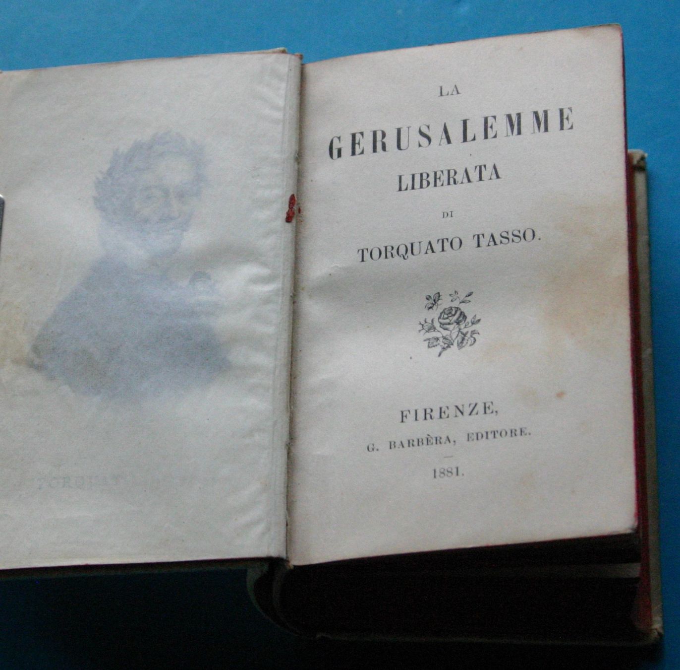 Libri: La Gerusalemme Liberata“ oder, Das befreite Jerusalem 1881 – Usato da Winkel venduto da Gallica 4