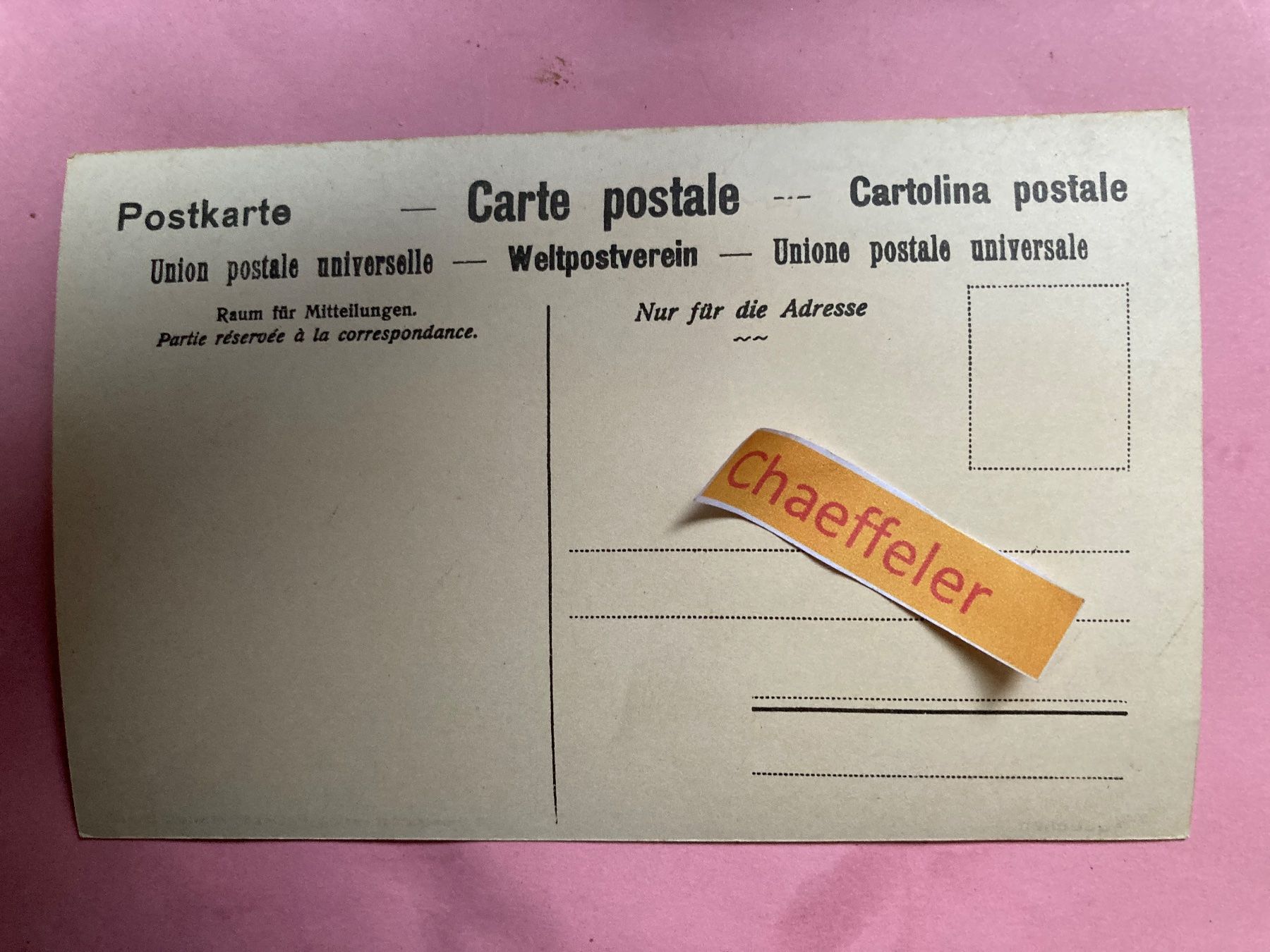 Cartoline postali: Lauenen. – Usato da Zürich venduto da Chaeffeler 1