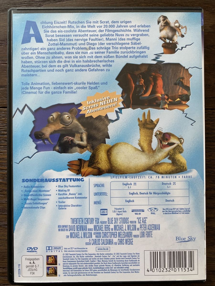 Alle DVDs: DVD Ice Age – Gebraucht aus Pfäffikon ZH von aveo14 1