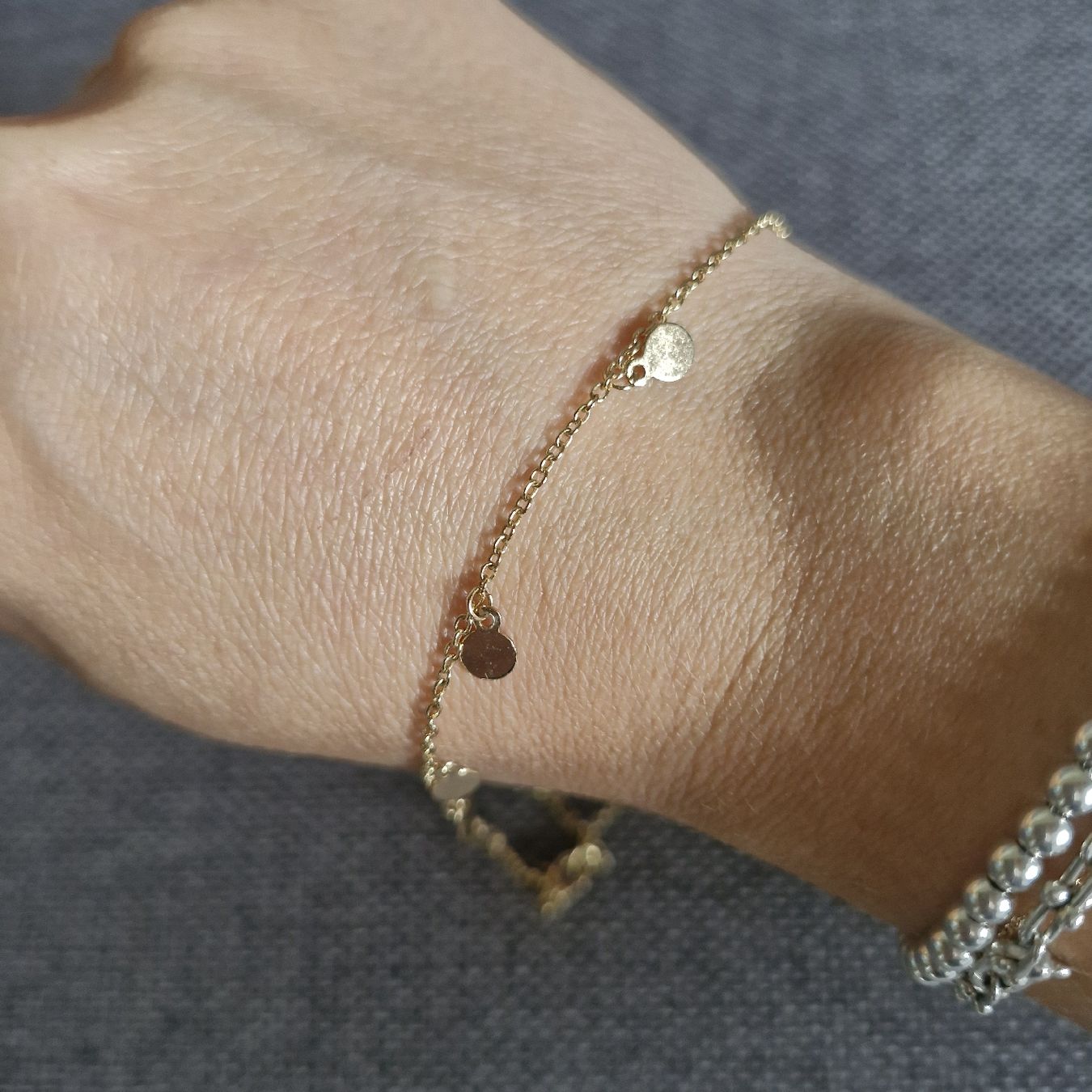 Bracciali & Braccialetti: Goldkette Doppelarmband oder Fusskette 37cm – Usato da Forch venduto da nadinepalermo 1