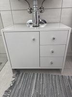 Waschbeckenunterschrank weiss mit Schubladen gebraucht