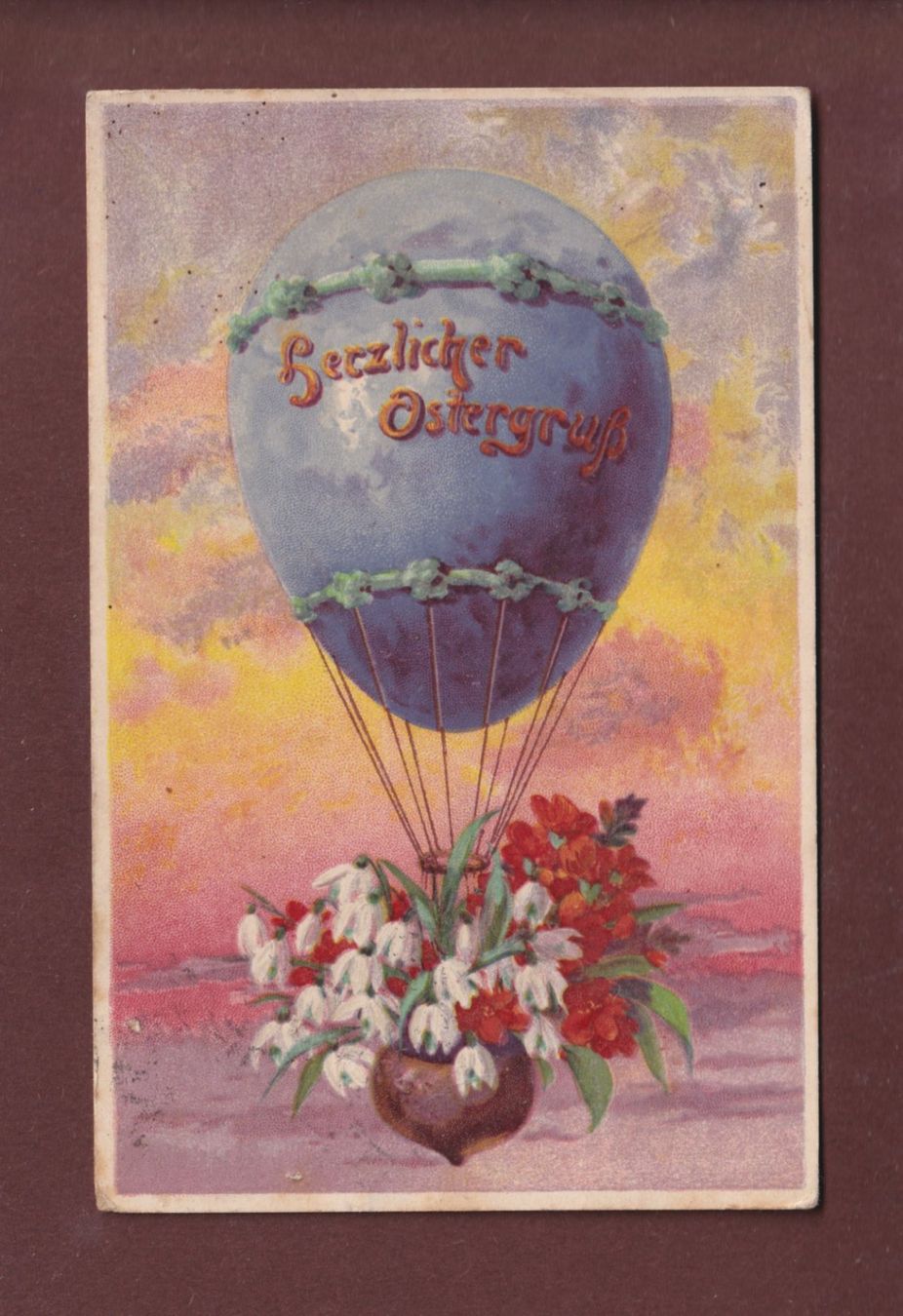 Cartoline postali: OSTERGRUSS - 1922 – Usato da Pully venduto da nicecards
