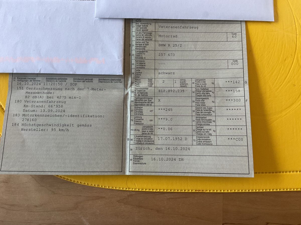 BMW Strada: BMW R25/2 mit Veteran – Usato da Ellikon a.d. Thur venduto da Tomue0 9
