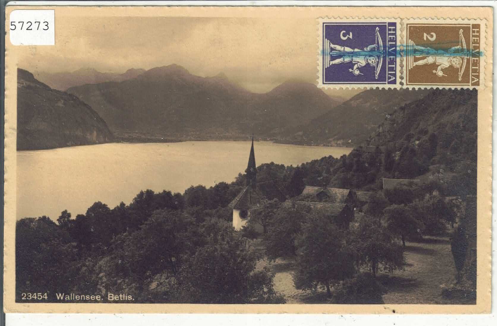 Cartes postales: Wallensee - Betlis – D'occasion à Ettingen par Kartenplanet