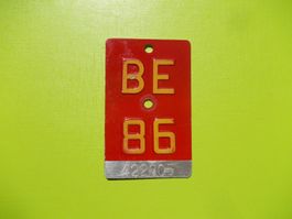Zum 40. Geburtstag ! ... Velonummer / Fahrradnummer BE 86