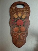 Handbemalte Holztafel – Bauernmalerei – 1980 – Volkskunst