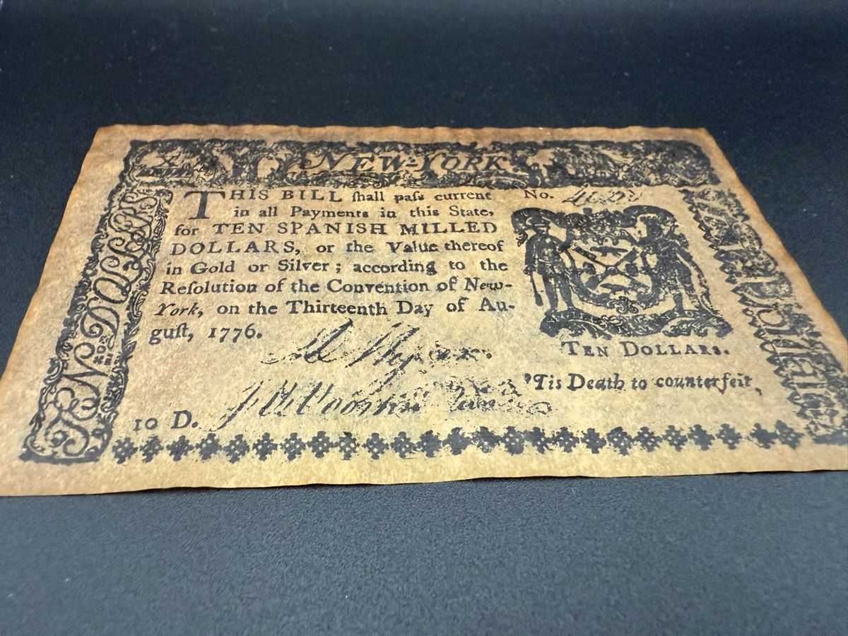Banconote: Kolonialbanknote New York 10 Dollar 1776 – Usato da Lamone venduto da LaCantinaMagica 5