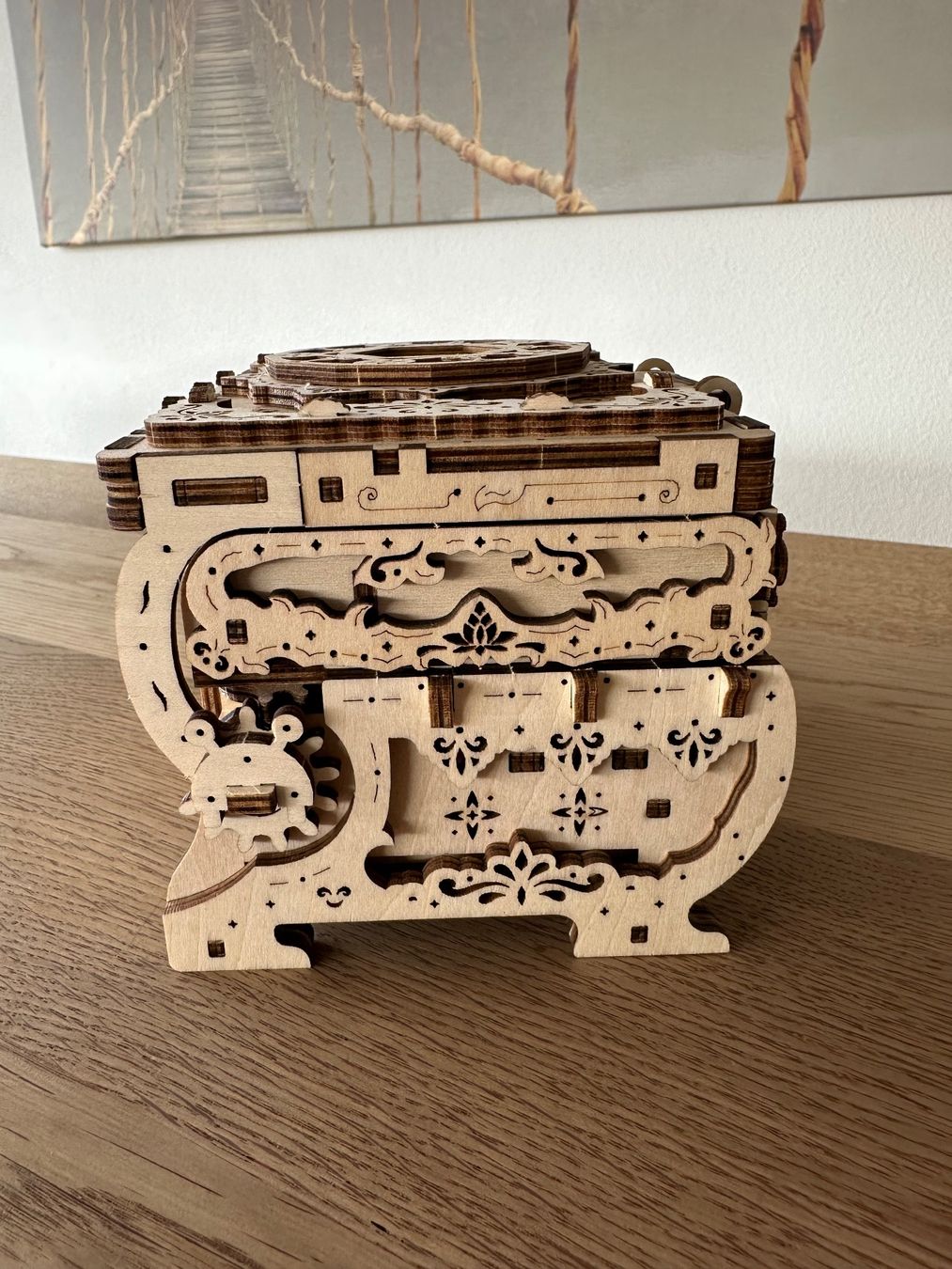 Portagioie: Mechanisches Holzschmuckkästchen, Schmuckschatule – Nuovo (secondo la descrizione) da Willisau venduto da mattu02 6