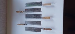 Alte Sägen, Set mit 5 Stück, Vintage Werkzeug! Ab 1.-Fr