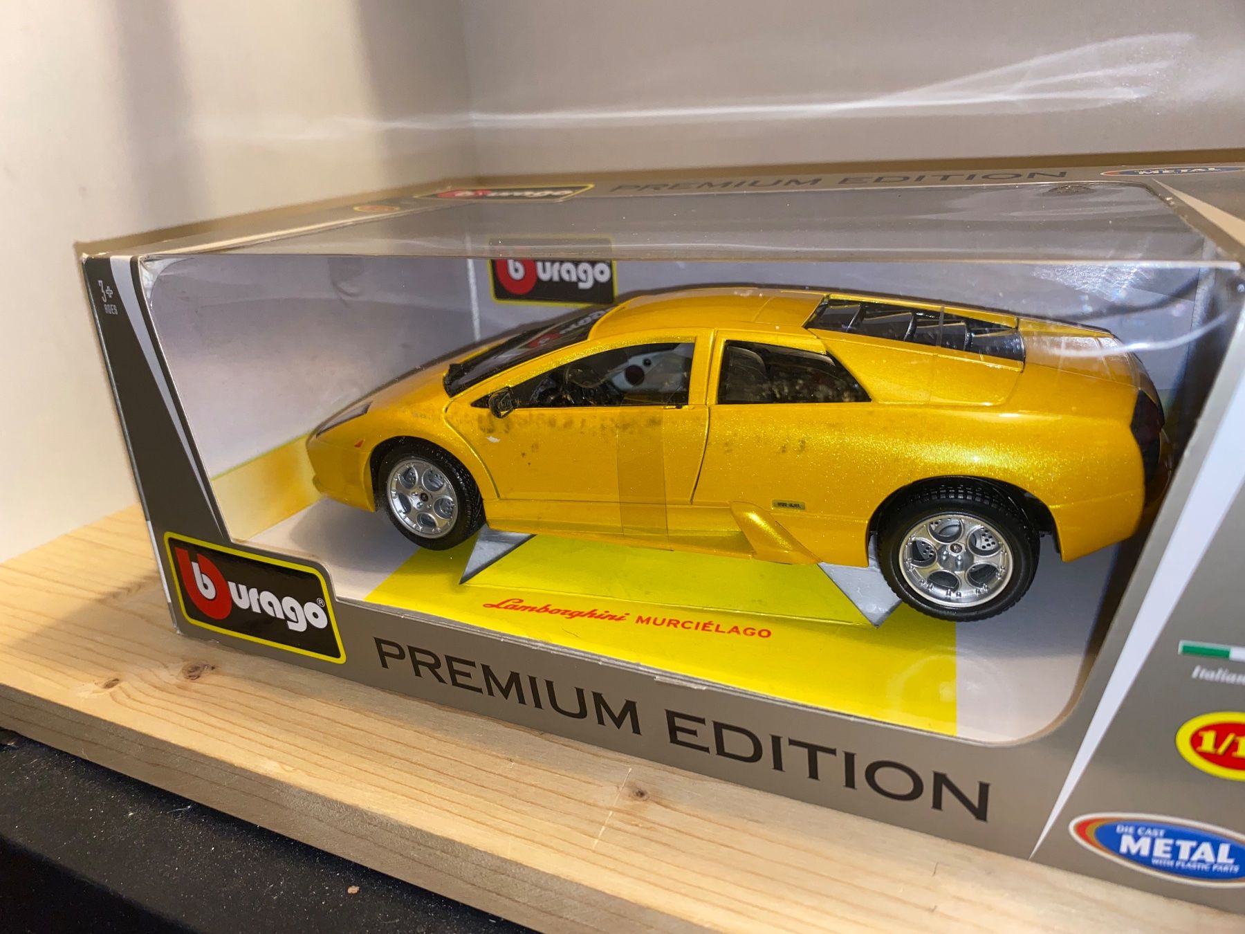 Lamborghini Modellini d'auto: Lamborghini Murcielago 1/18 gelb metallic – Nuovo (secondo la descrizione) da Wohlen AG venduto da PrivatSammlung 1