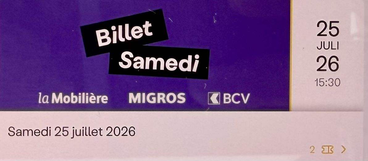 Tickets: 2 Paléo Tickets Samedi 25.7.26 – Neu und originalverpackt aus Oberhasli von fis_5bp8