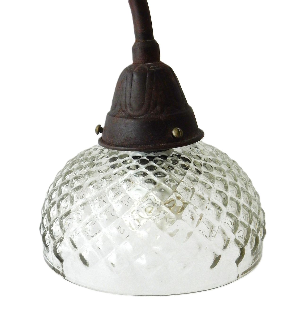 Lampade: Rustikale Tischlampe mit Glasschirm - 56.0cm – Usato da Alpnach Dorf venduto da Reloved24 5