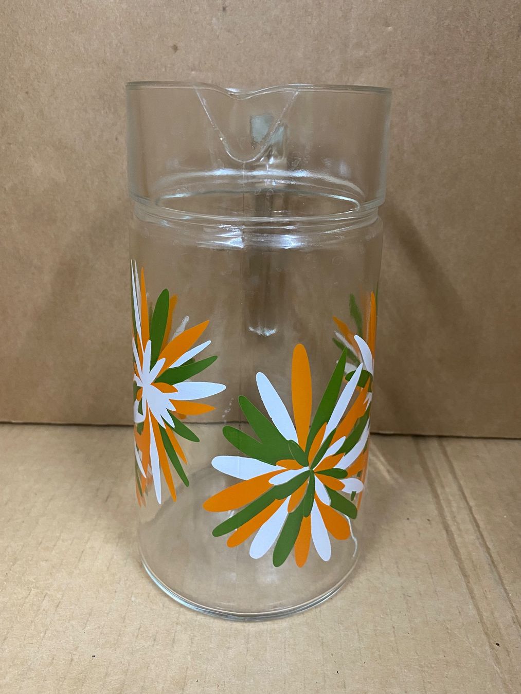 Caraffe: Vintage Glaskaraffe mit Blumenmuster – Usato da Eschlikon TG venduto da ArtRec 1