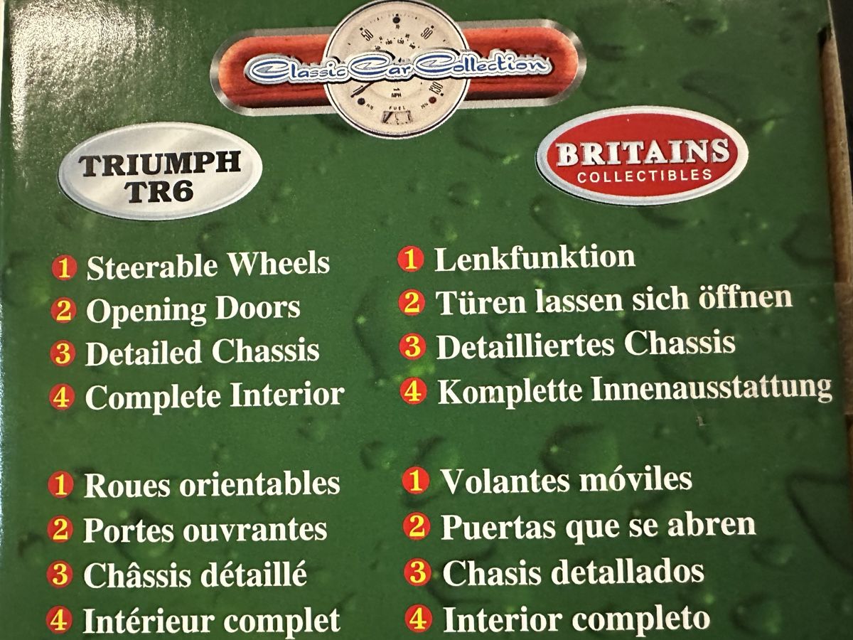 Triumph Modellautos: Triumph tr6 Cabrio Oldtimer classic gb – Neu (gemäss Beschreibung) aus Reinach AG von rares75 4