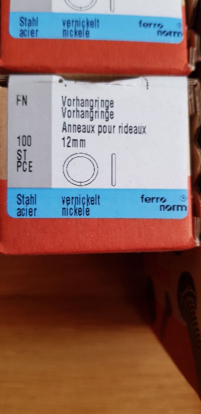 Ferramenta: Vorhangringe 12mm 500stk – Nuovo e nell'imballaggio originale da Morens FR venduto da Kiscica 1