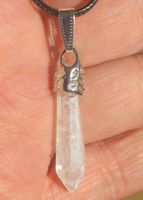 Halsketten Y-346 - Säule – Quarz Kristall – 10x32mm
