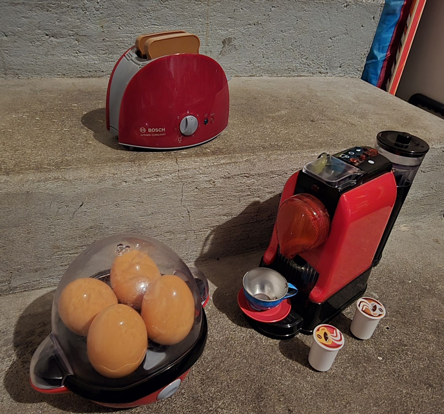 Giocattoli: Spielzeugküchenset: Toaster, Eierkocher, Kaffeemaschiene – Usato da Nürensdorf venduto da manuel0911 1