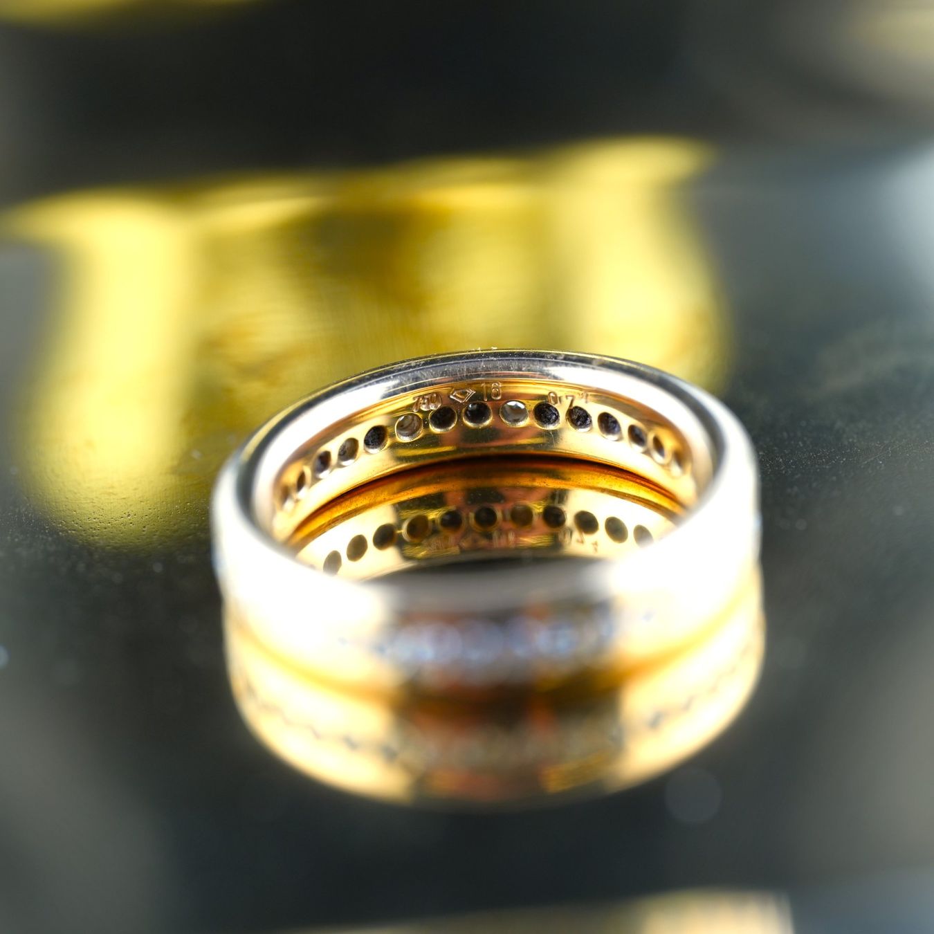 Anelli: Goldring 18K mit Diamanten – Usato da Basel venduto da Vip24 2